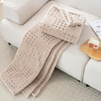 90x104 Inch Brown Waffle Queen Blanket - Soft & Fluffy Fleece, Neutral Tan Color, Cute & Aesthetic, Perfect for Sofa, Couch, Bed, Living Room & Bedroom, All-Season Use, Plush & Cozy Decorative Blanket