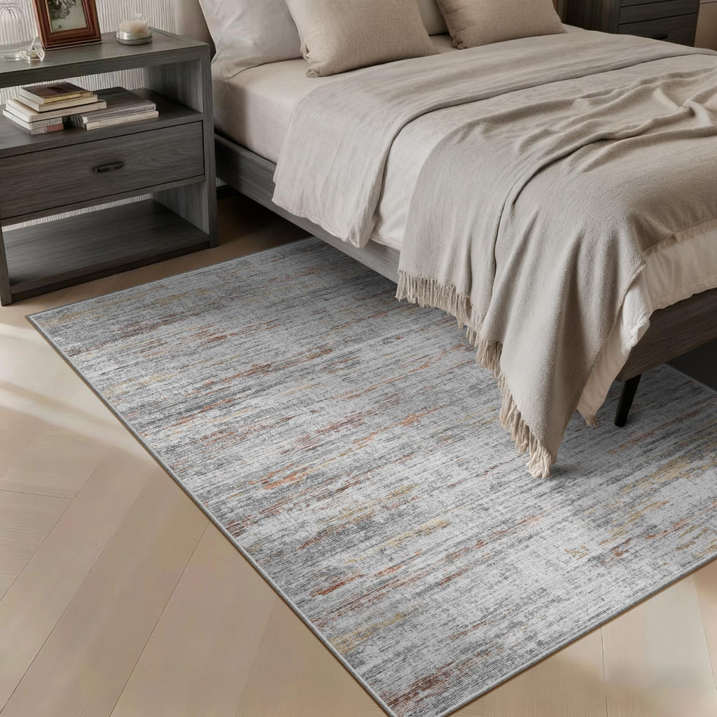 Washbale Rugs 3x5 Ultra Soft Area Rug, Non Slip Indoor Entryway Rugs, Stain Resistant Area Rugs for Living Room Dining Bedroom，Modern Abstract Home Decor Small Rug