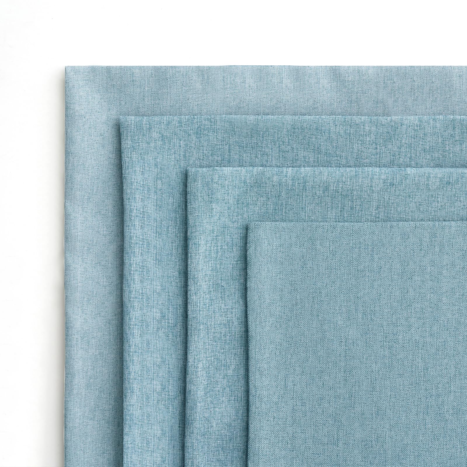 MIULEE Pack of 4 Decorative Outdoor Throw Pillow Covers Linen Waterproof Pillow Covers Summer Farmhouse Cushion Cases for Patio Garden Tent Balcony Couch Sofa 18x18 Inch Blue Gray