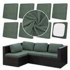 DREAHOTEXTIL 8Pcs Outdoor Cushion Covers, Elastic Patio Cushion Covers