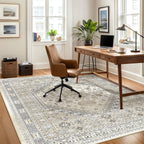 Restydon Area Rugs 5x7 Washable Rugs for Living Room, Beige