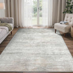 BEIMO Area Rugs 5x7 for Living Room Bedroom, Modern Abstract Machine Washable Rug, Large Soft Low Pile Floor Carpet with Non Slip Backing for Dining Room, Light Grey/Beige