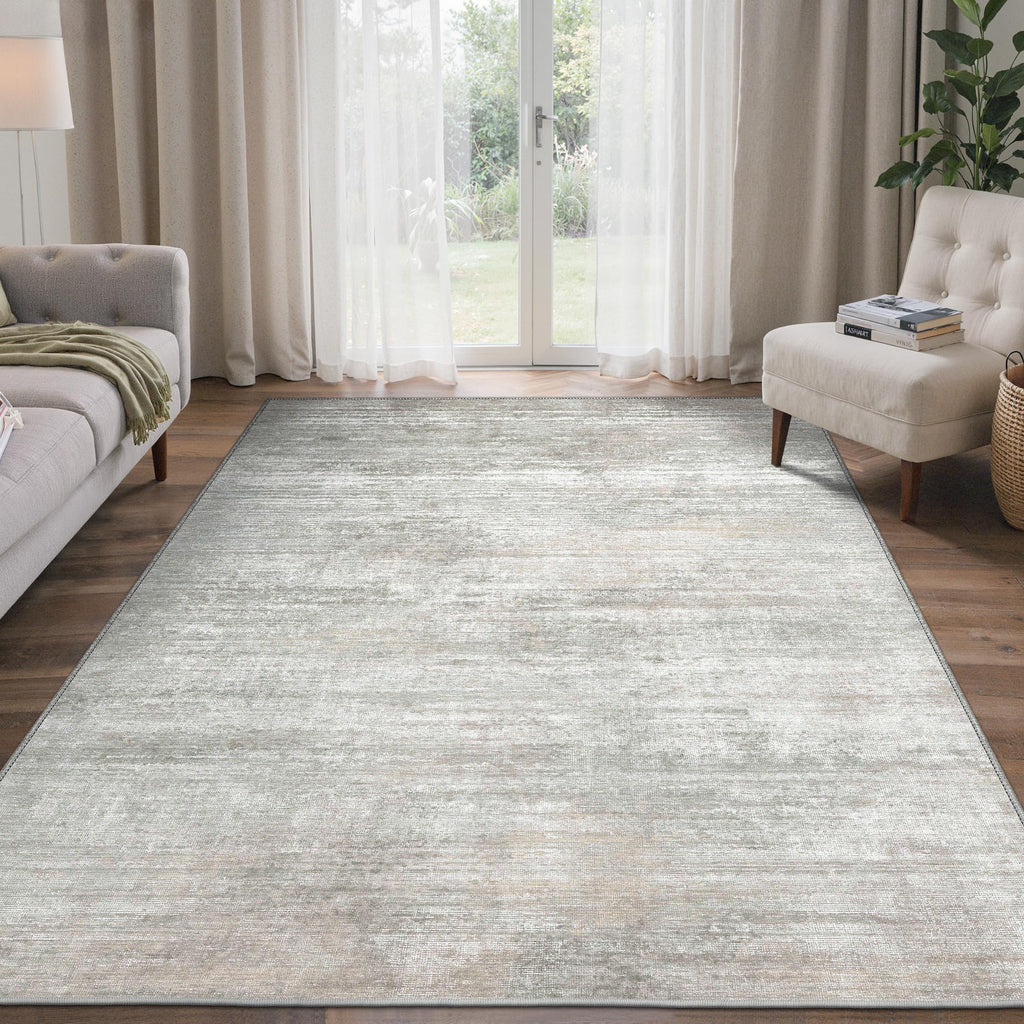 BEIMO 8x10 Area Rugs for Bedroom, Grey Beige Washable Abstract Rug
