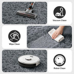 Shag Area Rugs for Bedroom Living Room,5X8 Ultra Soft Fluffy Area Rugs for Dorm,Indoor Carpet Plush Rugs for Home Decor,Dark Grey