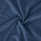 BGment Navy Blue Linen Curtains 54 Inch Length for Short Living Room, Semi Sheer Window Drapes Light Filtering for Bedroom Dining Decor Lightweight with Rod Pocket, 2 Panels Set, Each 42 Inch Wide