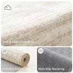 Restydon 2x12 Runner Rug Non Slip,Washable Hallway Runner Rug,Brown