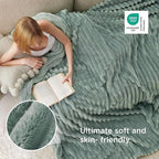 Bedsure GentleSoft Sage Green California King Size Blanket for Bed - Cozy Soft Blankets for Women, Cute Large Throws for Girls, 102x96 Inches