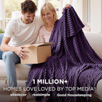 Bedsure GentleSoft Purple Throw Blanket for Couch - Super Soft Cozy Blankets for Women, Cute Small Blanket for Girls, 50x70 Inches