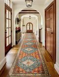 SERISSA 2'6"x18' Washable Non Slip Boho Runner Rug for Hallway