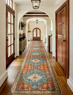 SERISSA 2'6"x18' Washable Non Slip Boho Runner Rug for Hallway