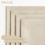 MIULEE Pack of 4 Decorative Outdoor Throw Pillow Covers Linen Waterproof Pillow Covers Summer Farmhouse Cushion Cases for Patio Garden Tent Balcony Couch Sofa 16x16 Inch Beige
