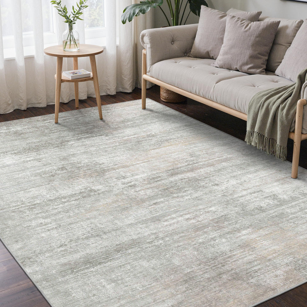 BEIMO 8x10 Area Rugs for Bedroom, Grey Beige Washable Abstract Rug