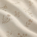 Boho Floral Spring 100% Blackout Curtains 84 Inch Length 2 Panels Set, Linen Texture Farmhouse Curtains with Beige Tassel for Living Room Bedroom, Vintage Rustic Rod Pocket,Beige