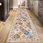 HEBE Hallway Runner Rug 2'x10', Washable Non Slip Kitchen Rug Runner
