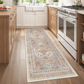 zesthome 2x6 Runner Rug Non Slip,Washable Hallway Runner Rug,Orange
