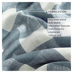 Threadmade Grainger Buffalo Check Blackout Window Curtain, Chambray - 52" W x 84" L