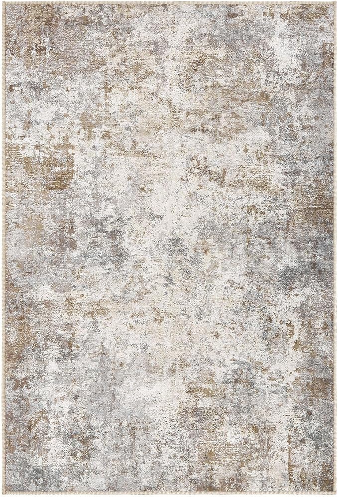 UERMEI 11x14 Area Rug Living Room Rugs Extra Large Brown Grey Carpet