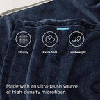 Bedsure GentleSoft Navy Blue Fleece Blankets King Size - Bed Blanket Soft Lightweight Plush Cozy Fuzzy Luxury Microfiber, 108x90 inches
