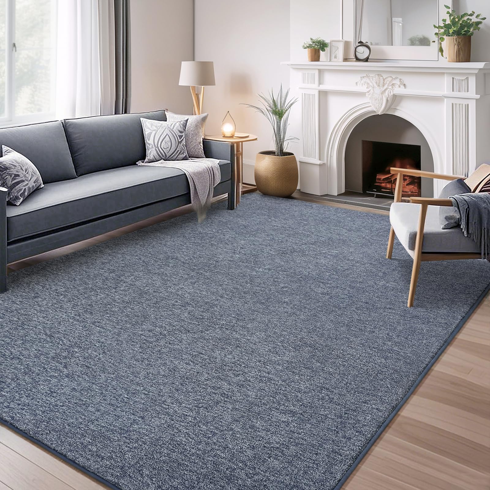AROGAN 6x9 Area Rugs for Living Room Non Slip Dorm Bedroom Rug, Blue
