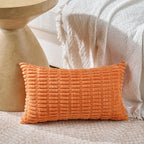 Fancy Homi 4 Packs Decorative Throw Pillow Covers for Living Room Couch Bed, Modern Farmhouse Boho Home Décor Accent Cushion Case, 24" x 12", Burnt Orange Series
