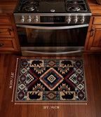 YIHOUSE Western Entryway Rug, 2x3 Rustic Washable Rug, Non-Slip Indoor Door Mat Ultra-Thin for Kitchen, Mudroom, Laundry Room, Bedroom Entry