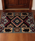 YIHOUSE Western Entryway Rug, 2x3 Rustic Washable Rug, Non-Slip Indoor Door Mat Ultra-Thin for Kitchen, Mudroom, Laundry Room, Bedroom Entry