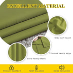 NICETOWN Bedroom Room Darkening Curtains and Drapes - Window Treatment Thermal Insulated Solid Grommet Room Darkening Draperies for Bedroom/Living Room (Fresh Green, Set of 2, 80 by 84 Inch)