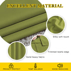 NICETOWN Room Darkening Window Panels - (52 inches Width, Fresh Green, Double Pieces) Holiday Decor Thermal Insulated Curtains 120 inches Length for Kids Bedroom