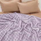 Bedsure GentleSoft Blankets Queen Size for Bed - Super Soft Cozy Blanket for Kids Girls, Large Fuzzy Fleece Throw for Bedroom Decor, Lavender Fog, 90x90 Inches