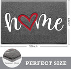 CozyBounty Black Door Mat Welcome Mats Home Non-Slip Doormat for Entryway Low-Profile Floor Mat for Yard, Garage, High Traffic Areas (36"x24", Grey)