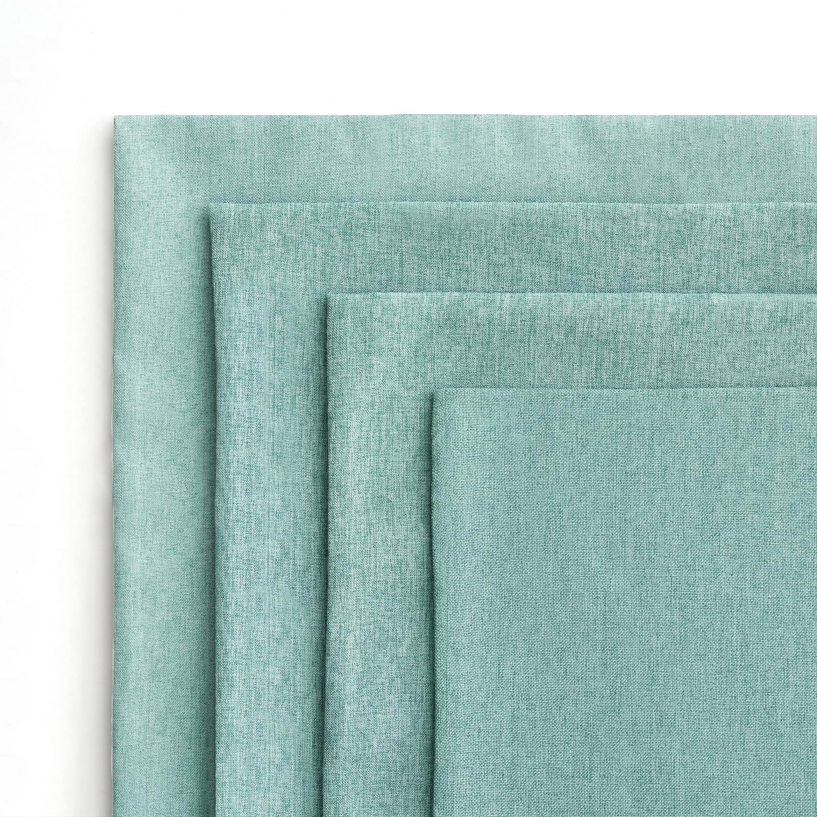 MIULEE Pack of 4 Decorative Outdoor Throw Pillow Covers Linen Waterproof Pillow Covers Summer Farmhouse Cushion Cases for Patio Garden Tent Balcony Couch Sofa 18x18 Inch Teal