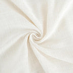 BGment Ivory Linen Cafe Curtains 36 Inch Length for Over Sink - Short Light Filtering Drapes with Rod Pocket Semi Sheer Lightweight for Bathroom Kitchen Window, 2 Panels Set, 42 X 36 Inch