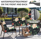 8Pcs Outdoor Cushion Covers, Patio Cushion Covers,Stretch Elastic Slipcovers, Replacement Washable & Reusable Furniture Protector for Patio Couch (Death of Summer-Pattern,Cover Only)