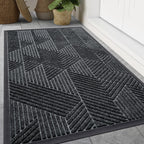 Smiry Front Door Mat Outside Entrance, Low Profile Rubber Doormat, 59x20