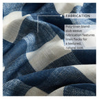 Threadmade Grainger Buffalo Check Blackout Window Curtain, Indigo - 52" W x 84" L