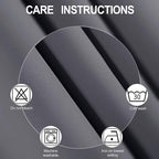 LEMOMO Grey Blackout Curtains 66 x 63 Inch Length/Set of 2 Curtain Panels/Thermal Insulated Room Darkening Blackout Curtains for Bedroom