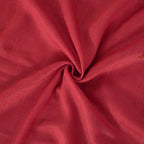 BGment Red Linen Curtains 54 Inch Length for Bedroom Window, Semi Sheer Drapes Lightweight Rustic Textured for Living Room Farmhouse with Rod Pocket, 2 Panels Set, Each 42 Inch Wide