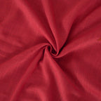 BGment Red Linen Curtains 54 Inch Length for Bedroom Window, Semi Sheer Drapes Lightweight Rustic Textured for Living Room Farmhouse with Rod Pocket, 2 Panels Set, Each 42 Inch Wide