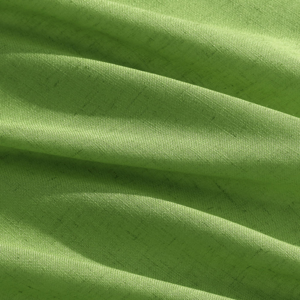 Nanspring Lime Green Linen Blend Light Filtering Back Tab Curtains 102 Inches Long, Semi Sheer Privacy Drapes for Living Room & Bedroom, 52x102 inch, 2 Panels
