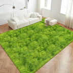 Green Tie-Dyed Rug for Living Room 8x10 Fluffy Area Rug Mat Bedside Throw Rug for Bedroom Kids Room Boys Teens Nursery Baby Dorm Office Home Decor Aesthetic Carpets