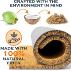 MAINEVENT Plain Coir Doormat Bulk 30x17 Inch, 2 Pack Door Mat Coir Outdoor w/Non-Slip PVC Backing, Blank Welcome Mat