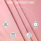 LEMOMO Pink Blackout Curtains 66 x 63 Inch Length/Set of 2 Curtain Panels/Thermal Insulated Room Darkening Blackout Curtains for Bedroom
