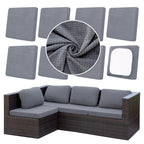 DREAHOTEXTIL 8Pcs Outdoor Cushion Covers, Elastic Patio Cushion Covers