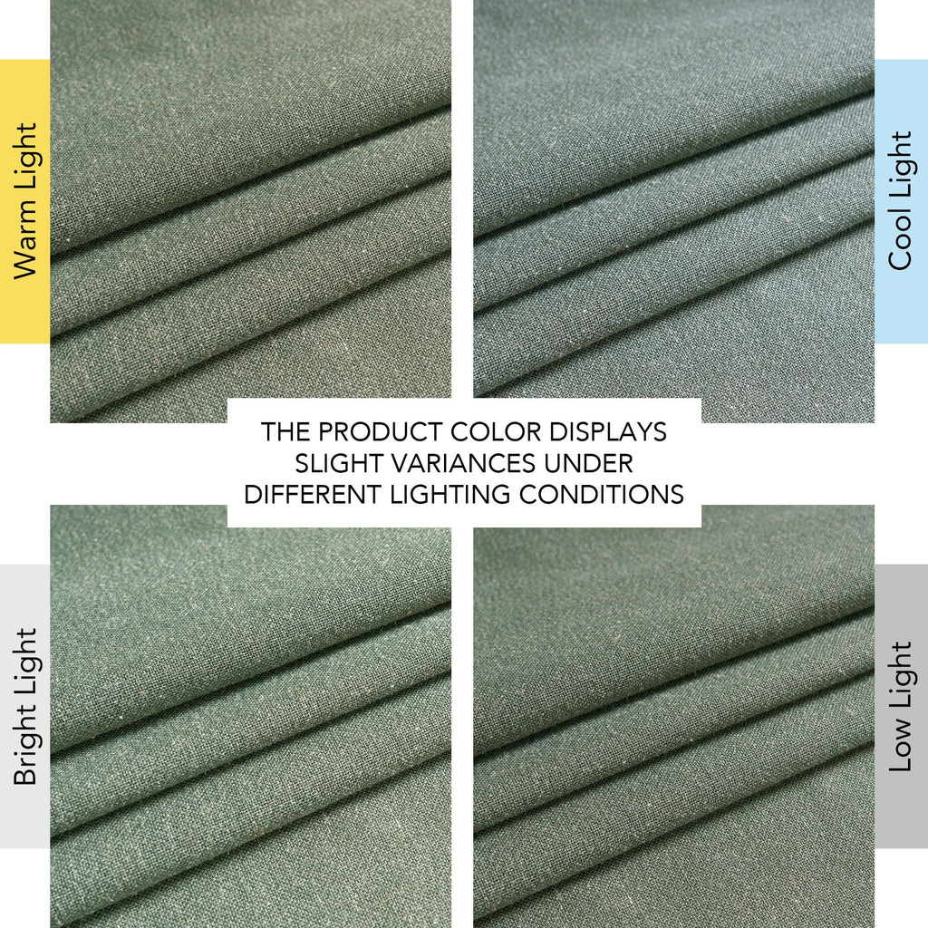 NICETOWN Linen Forest Green Curtains 96 inches Long, Grommet Privacy Assured Linen Blend Window Treatments with Light Filtering for Living Room/Bedroom, W55 x L96, 2 Panels