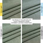 NICETOWN Linen Forest Green Curtains 96 inches Long, Grommet Privacy Assured Linen Blend Window Treatments with Light Filtering for Living Room/Bedroom, W55 x L96, 2 Panels