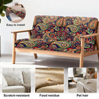 4 Piece Outdoor Cushion Covers, Patio Sofa Cushion Covers, Stretch Fit