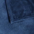 BEDELITE Fleece Blanket Soft Plush King Size Bed Blanket Navy 108"x90"