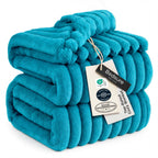 Bedsure Soft King Size Blankets for Bed Beige 108"x90"