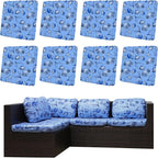 DREAHOTEXTIL 8Pcs Outdoor Cushion Covers, Elastic Patio Cushion Covers