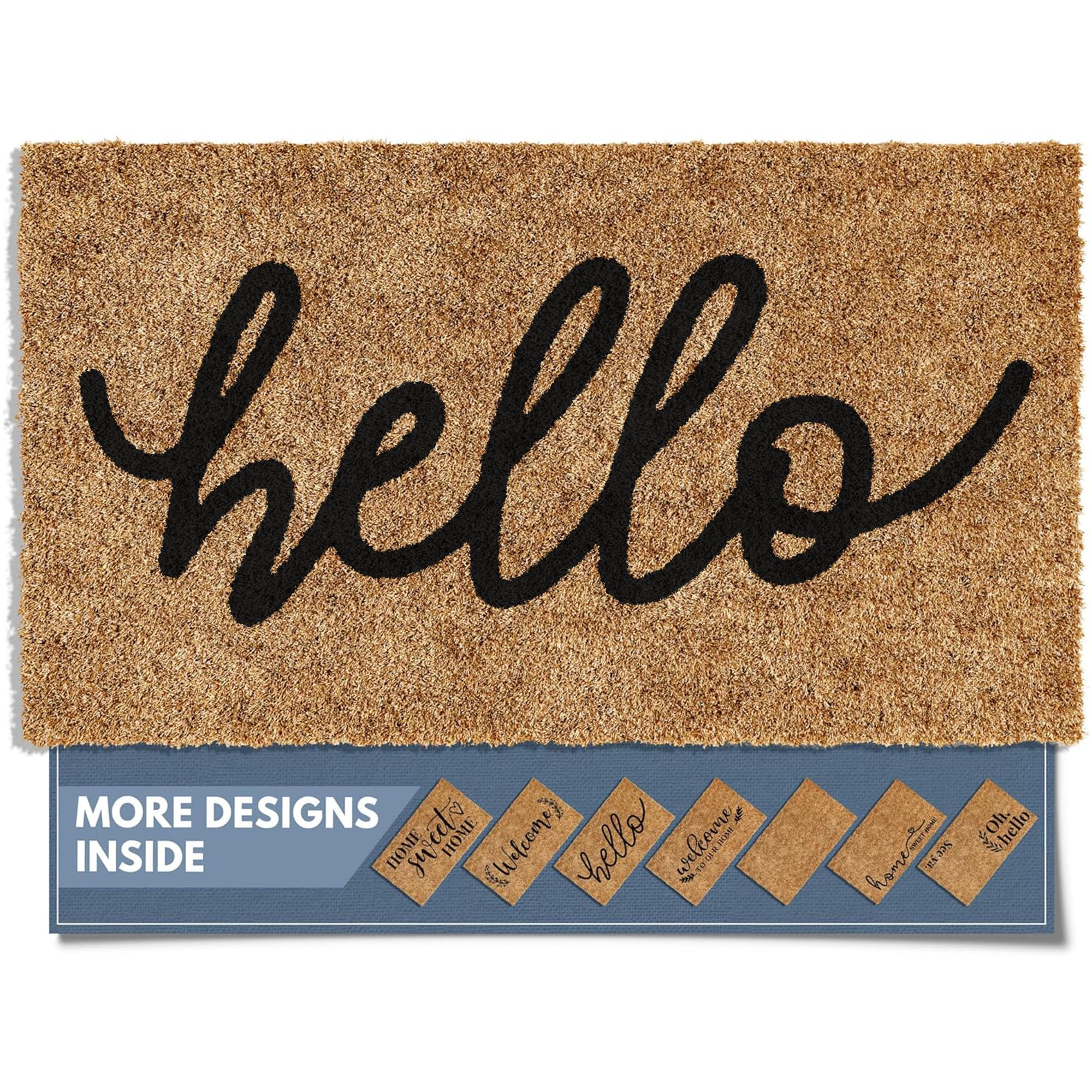 Barnyard Designs Front Door Welcome Mat (Hello, 30x17)